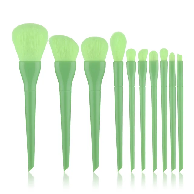 10 candy colored makeup brushes Avocado - Shop at LoveMi