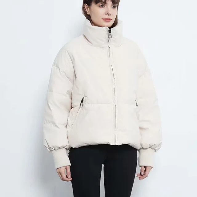 Fashion Temperament Loose Cotton Jacket Jacket For Women White - Shop at LoveMi