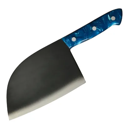 Forged Stainless Steel Blue Handle Household Chopping Kitchen Knives Blue - Shop at LoveMi