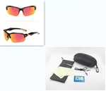 New style polarized sunglasses for men and women - Black Orange Red Set