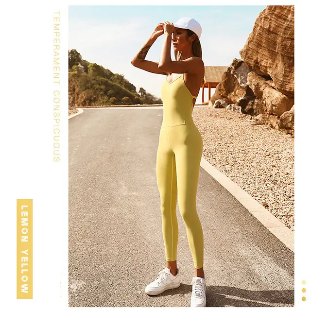 Waist fitting yoga clothing Yellow - Shop at LoveMi