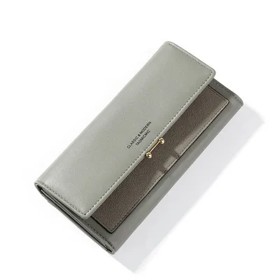 Ladies long mobile wallet Grey - Shop at LoveMi