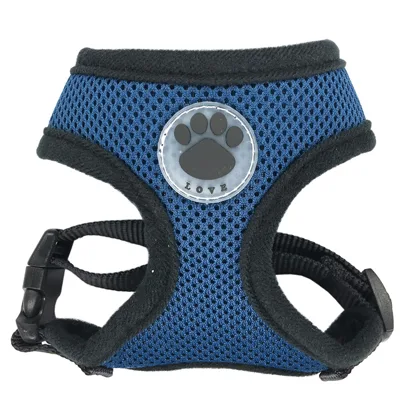 Breathable mesh dog harness Dark Blue - Shop at LoveMi