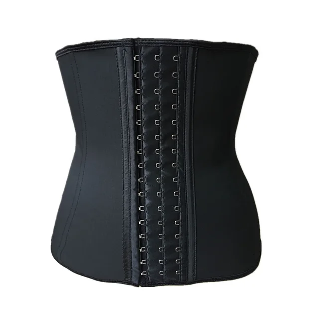 Latex Waist Trainer Slimming Underwear Cincher Corset Slimming Belt Modeling Strap Shapers Body Shaper Slimming Latex Corset Black A - Shop at LoveMi
