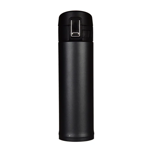 Bounce cover cup heat preservation cup fashion stainless steel insulation cup water cup advertising promotional gift cup Black - Shop at LoveMi