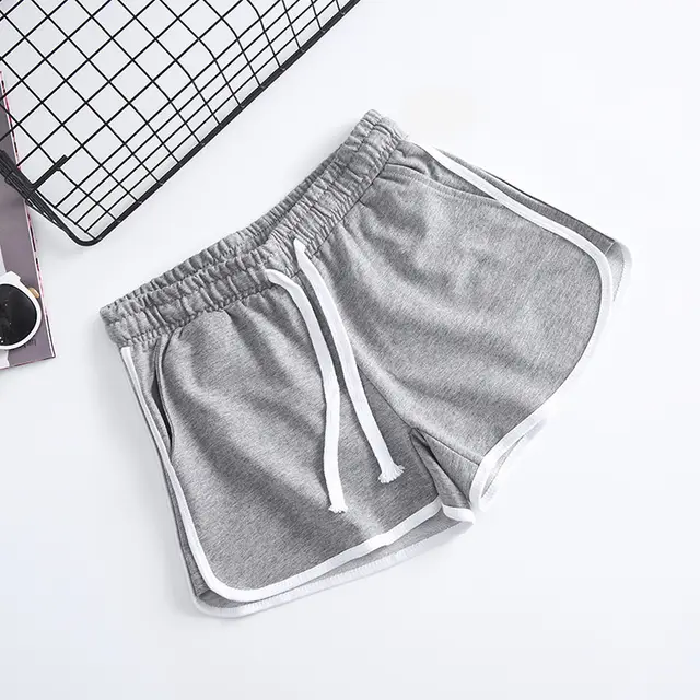Women's sports casual shorts drawstring short Grey - Shop at LoveMi