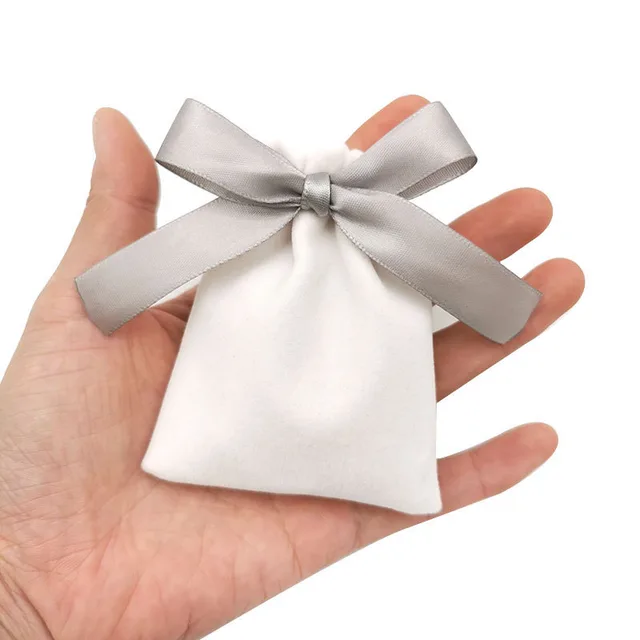 Trinket drawstring bag Grey - Shop at LoveMi