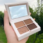 Matte sequins earthy four square grid eyeshadow - 01Almond Mocha