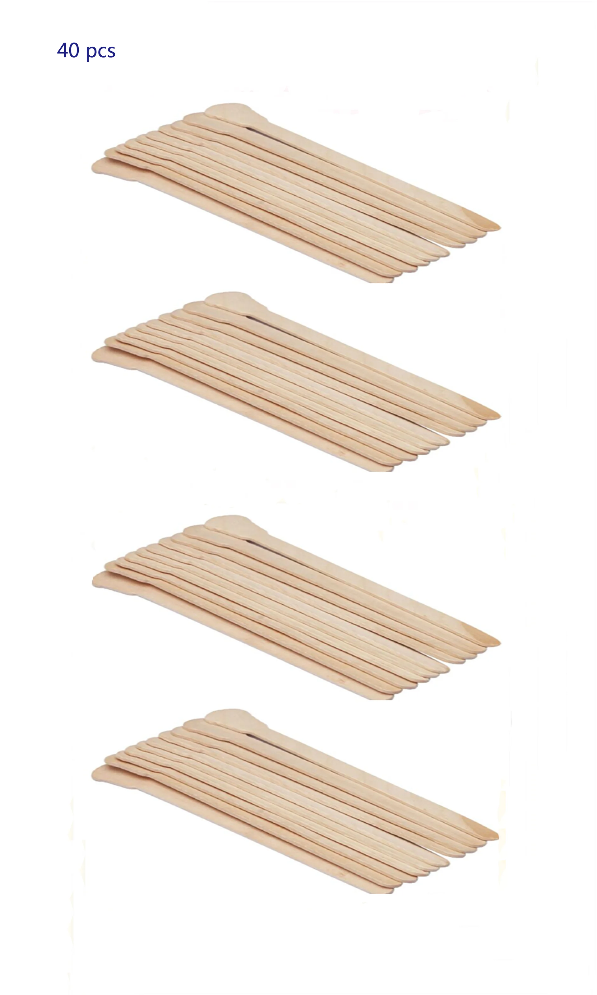 Wooden Disposable Bamboo Sticks - Q40 Pcs