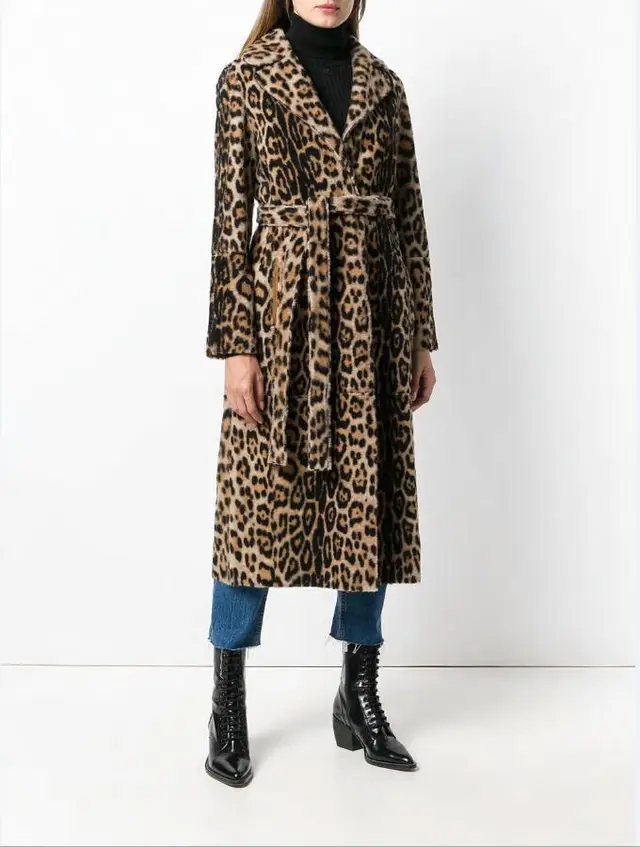 Lapel trendy ladies jacket Leopard - Shop at LoveMi