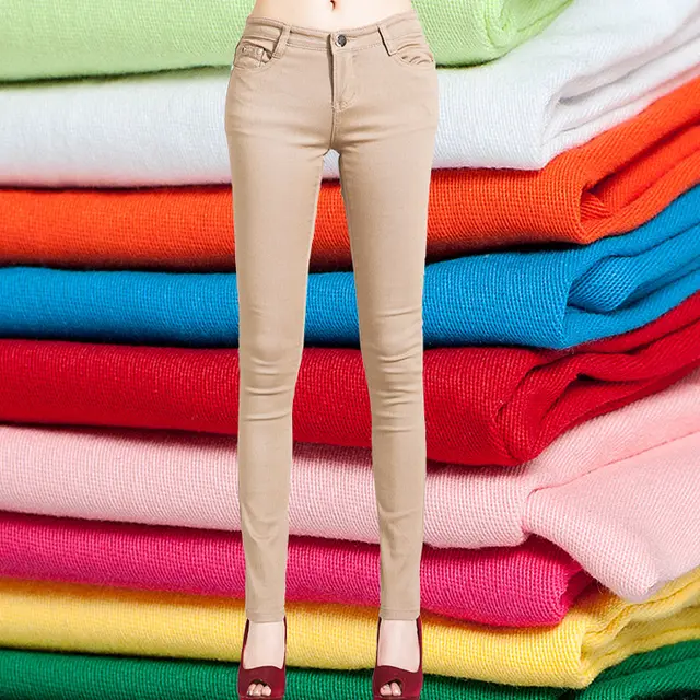Candy Color Pencil Pants Khaki - Shop at LoveMi