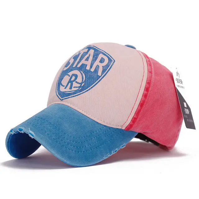 Five Star Letter Baseball Cap Blue Watermelon Red C - Shop at LoveMi