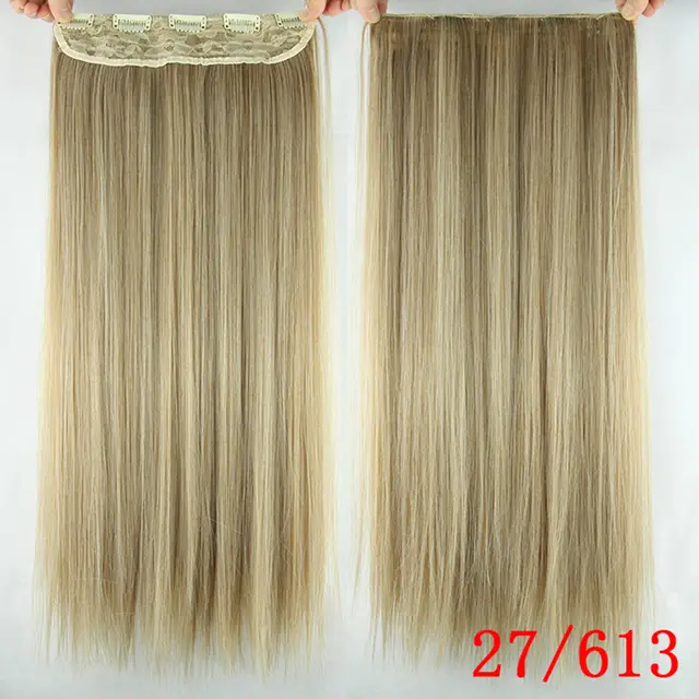 One piece fake five clip hair wig 27 613 - Shop at LoveMi