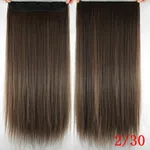 One-piece fake five-clip hair wig - Light Brown