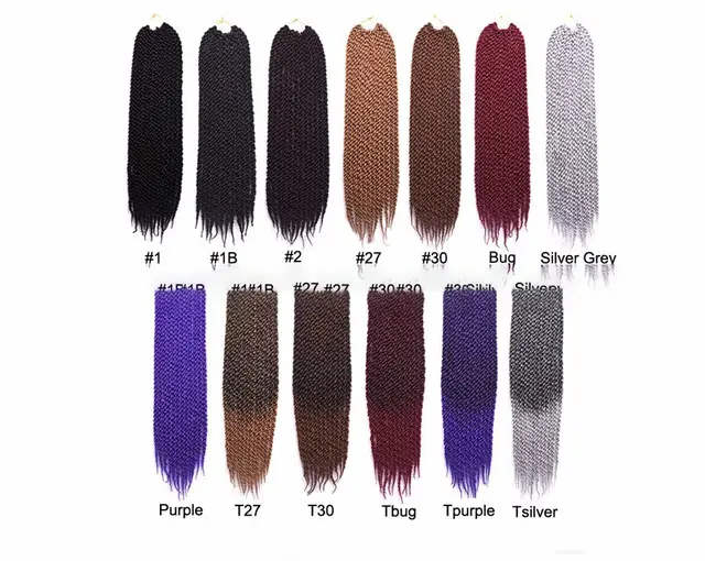 African black solid braided chemical fiber wig Purple - Shop at LoveMi