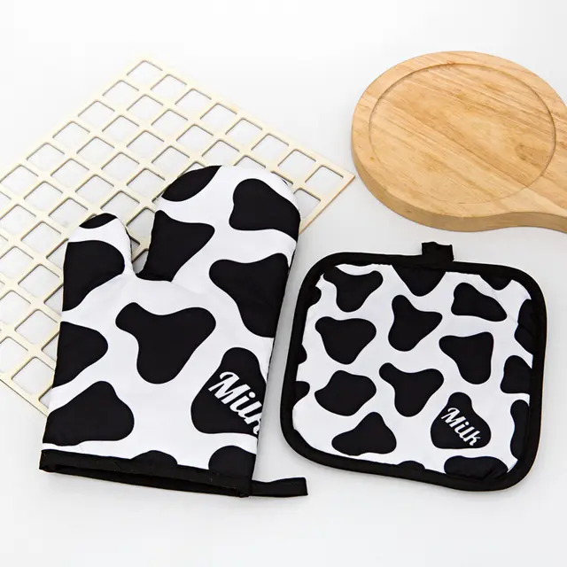 Thickened heat resistant microwave oven gloves Big Cow - Shop at LoveMi