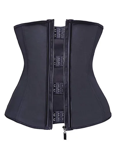 Court zipper bodysuit with adjustable waistband Black - Shop at LoveMi