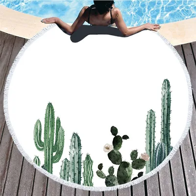 Microfiber plant printed beach towel Default - Shop at LoveMi