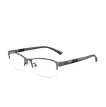 Men's Business Metal Myopia Glasses Frame - Gun Colour