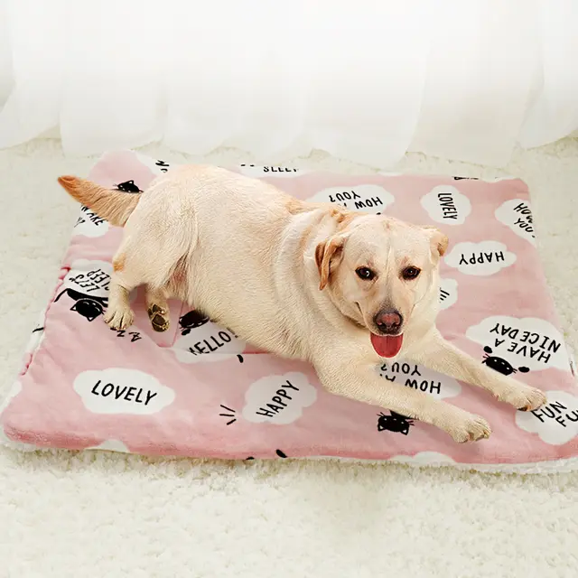 Lambskin Pet Blanket Pink - Shop at LoveMi