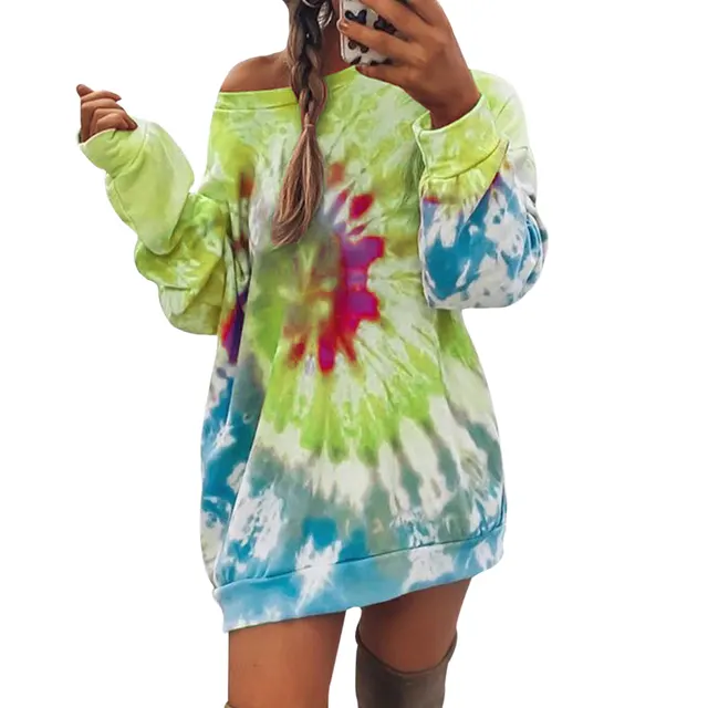 Mid length hooded sweatshirt 1 Green - Shop at LoveMi