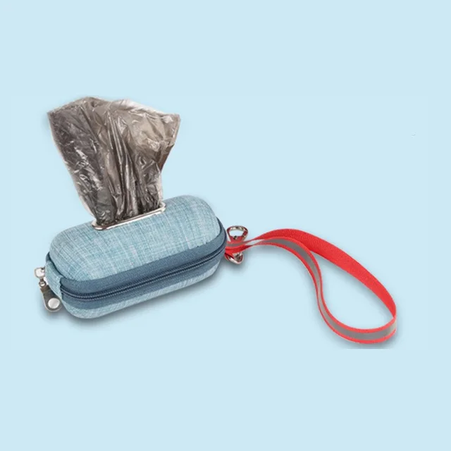Portable Pet Dog Poop Bag Dispenser Pick Up Bags Holder Lake Blue - Shop at LoveMi