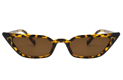ARTORIGIN Narrow Sexy Cat Eye Sunglasses Women Small Size Candy Color Sun Glasses lunette de soleil femme gafas sol Leopard - Shop at LoveMi