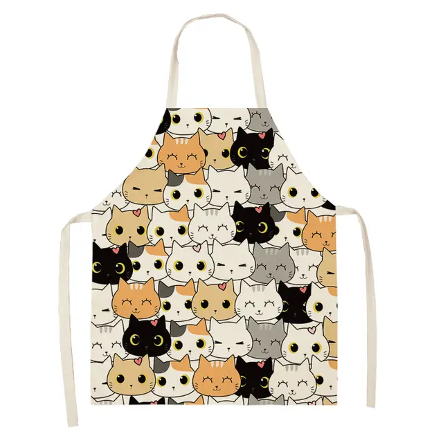 Explosive Animal Animation Multifunctional Kitchen Apron Cotton And Linen Apron Style 17 - Shop at LoveMi