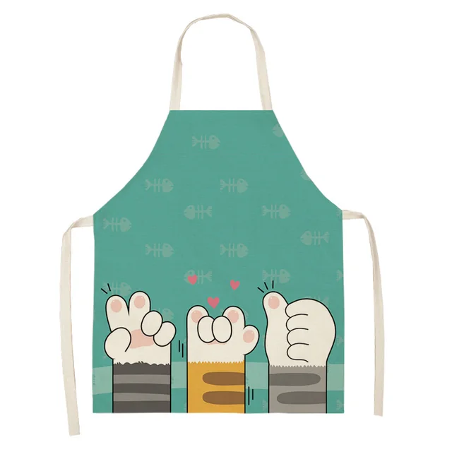 Explosive Animal Animation Multifunctional Kitchen Apron Cotton And Linen Apron Style 2 - Shop at LoveMi