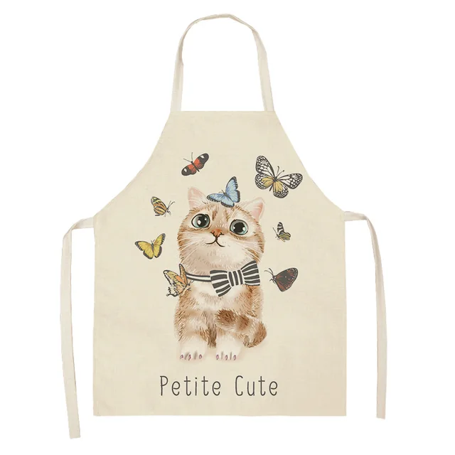 Explosive Animal Animation Multifunctional Kitchen Apron Cotton And Linen Apron Style 8 - Shop at LoveMi