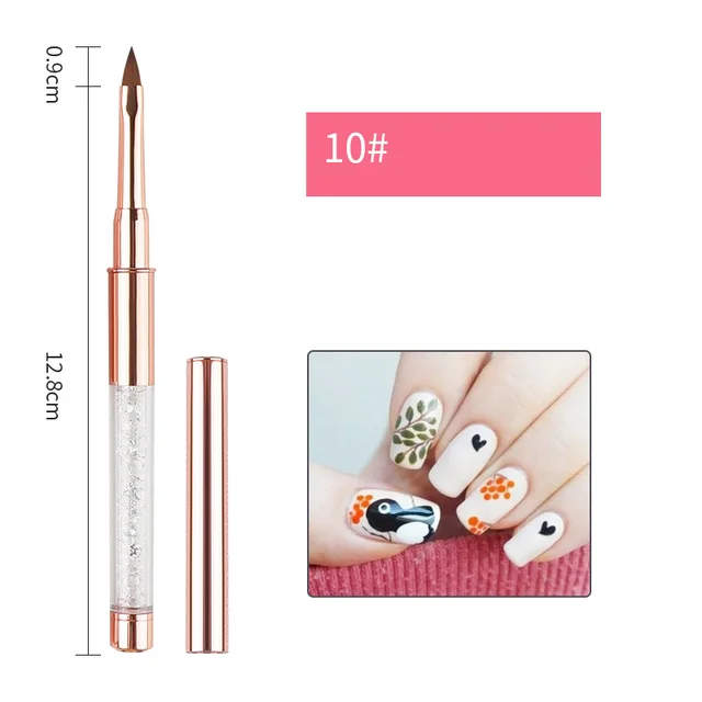 Color Drawing Lace Pull Nail Point Drill Phototherapy Pen Set Slant Mouth Pen - Shop at LoveMi