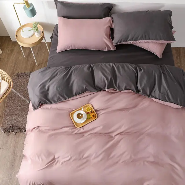 Nordic solid color four piece set 3Color - Shop at LoveMi