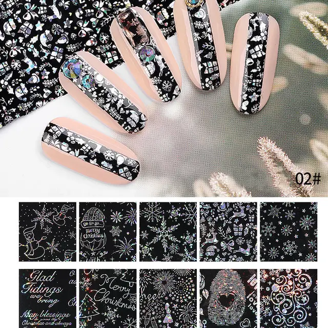 Nail Art Christmas Star Sticker Manicure Sticker C - Shop at LoveMi