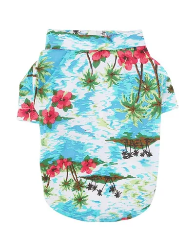 Hawaiian dog style shirt clothes Hawaiian Blue - Shop at LoveMi
