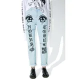 Trendy cotton jeans - Light Blue