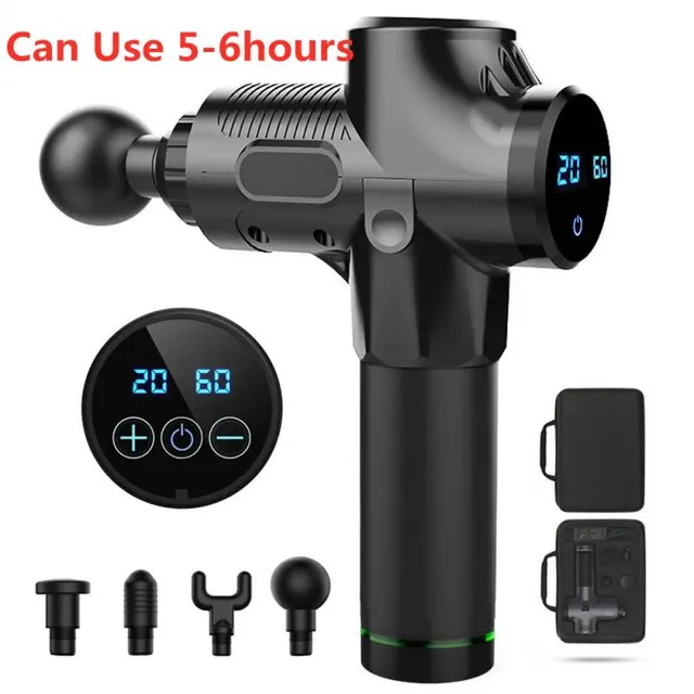 Home fitness muscle relaxer electric massage gun Black - Shop at LoveMi
