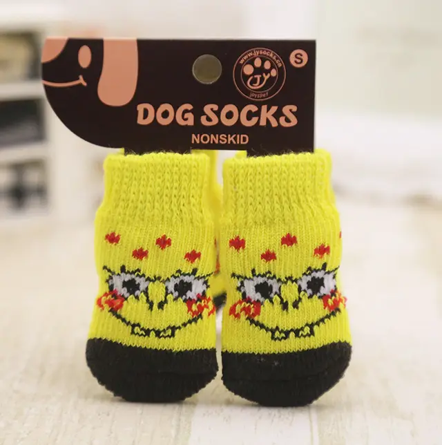 The dog dog socks Yellow Black - Shop at LoveMi