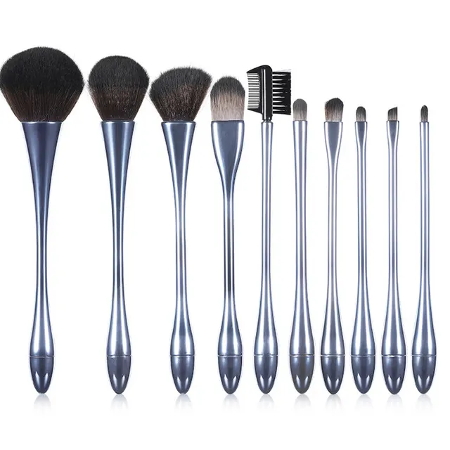 Small waist makeup brush set beauty tools Light Blue - Shop at LoveMi