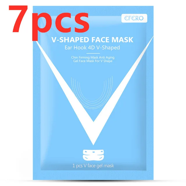Lifting firming V face mask Blue 7Pcs - Shop at LoveMi