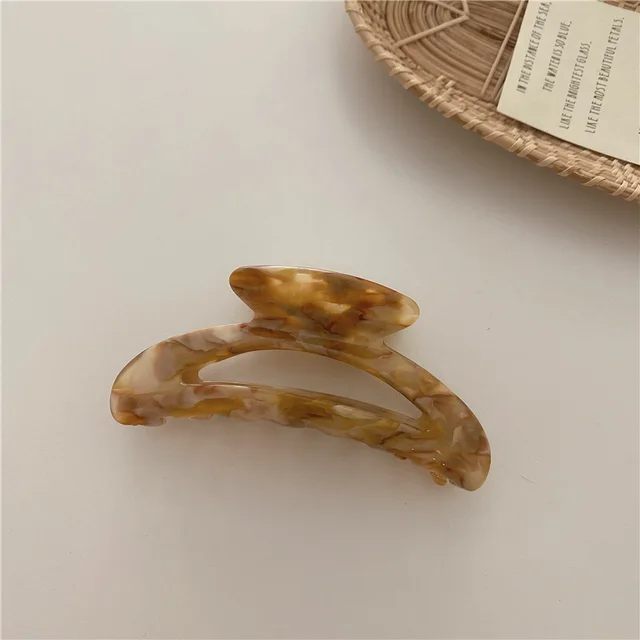 Retro Color Plate Bathing Hair Clip Behind The Head Of The Moon Type C - Shop at LoveMi