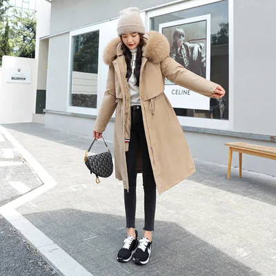 Lady's fur coat Khaki - Shop at LoveMi