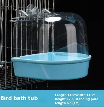 Bird With Tiger Skin Indigo Chin And Eye Embroidering Appliance Blue Round And Square Cage - Shop at LoveMi