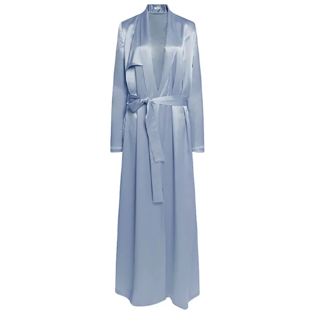 Loose and elegant thin windbreaker jacket Light Blue - Shop at LoveMi