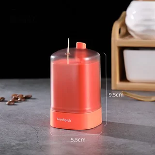 Press type Toothpick Holder - Orange 2Pcs