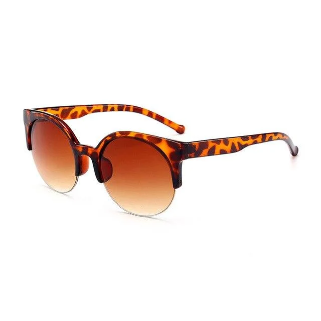 Frame Half sunglasses Brown Leopard - Shop at LoveMi