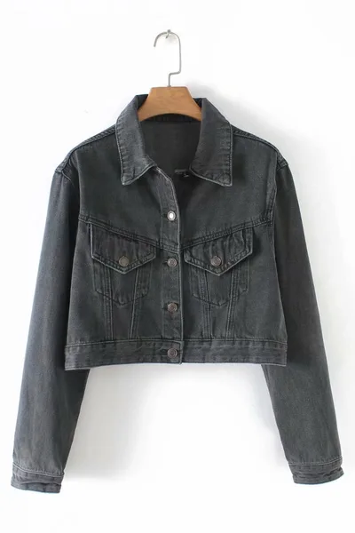 Jacket denim new coat Grey - Shop at LoveMi