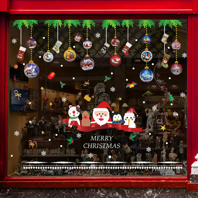 Christmas decorations store window stickers 11Style - Shop at LoveMi