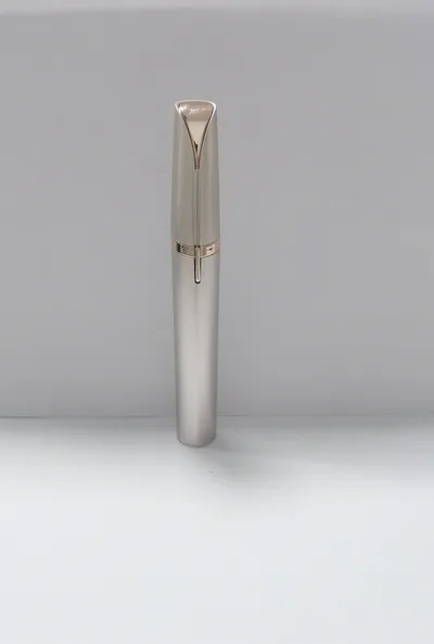 Mini Electric Eyebrow Trimmer Lipstick Brows Pen Hair Remover Painless Razor Epilator with LED Light Gold - Shop at LoveMi