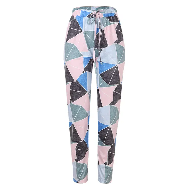 Women Tie Dye Printed Color Matching Casual Pants - Shop at LoveMi