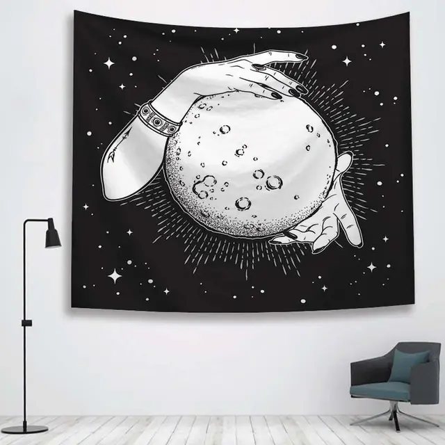 Lunar decorative tapestry Black - Shop at LoveMi